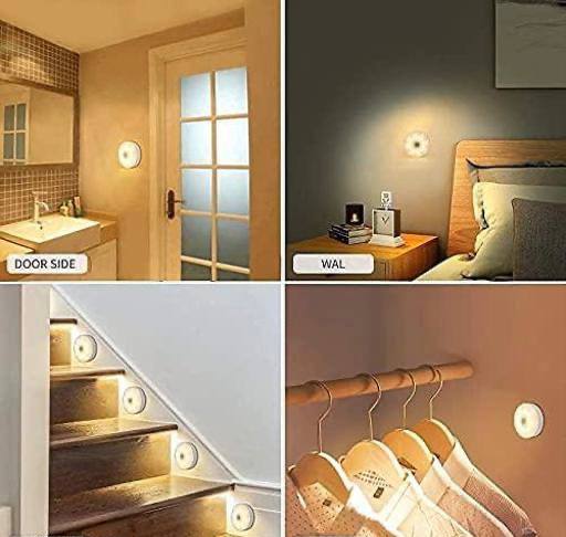 Motion Sensor LED Light – USB Rechargeable Wireless Night Light for Wardrobe, Cupboard & Stairs