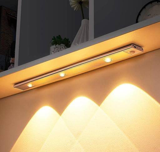ABFASHION Under Cabinet Lights LED Motion Sensor Indoor, USB Rechargeable