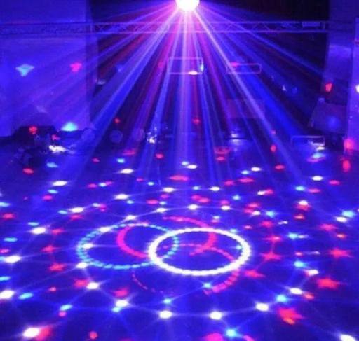 LED 360 Degree Rotating Crystal Bulb B22 Base  Magic Disco LED Light