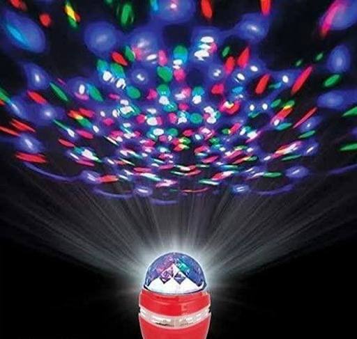 LED 360 Degree Rotating Crystal Bulb B22 Base  Magic Disco LED Light